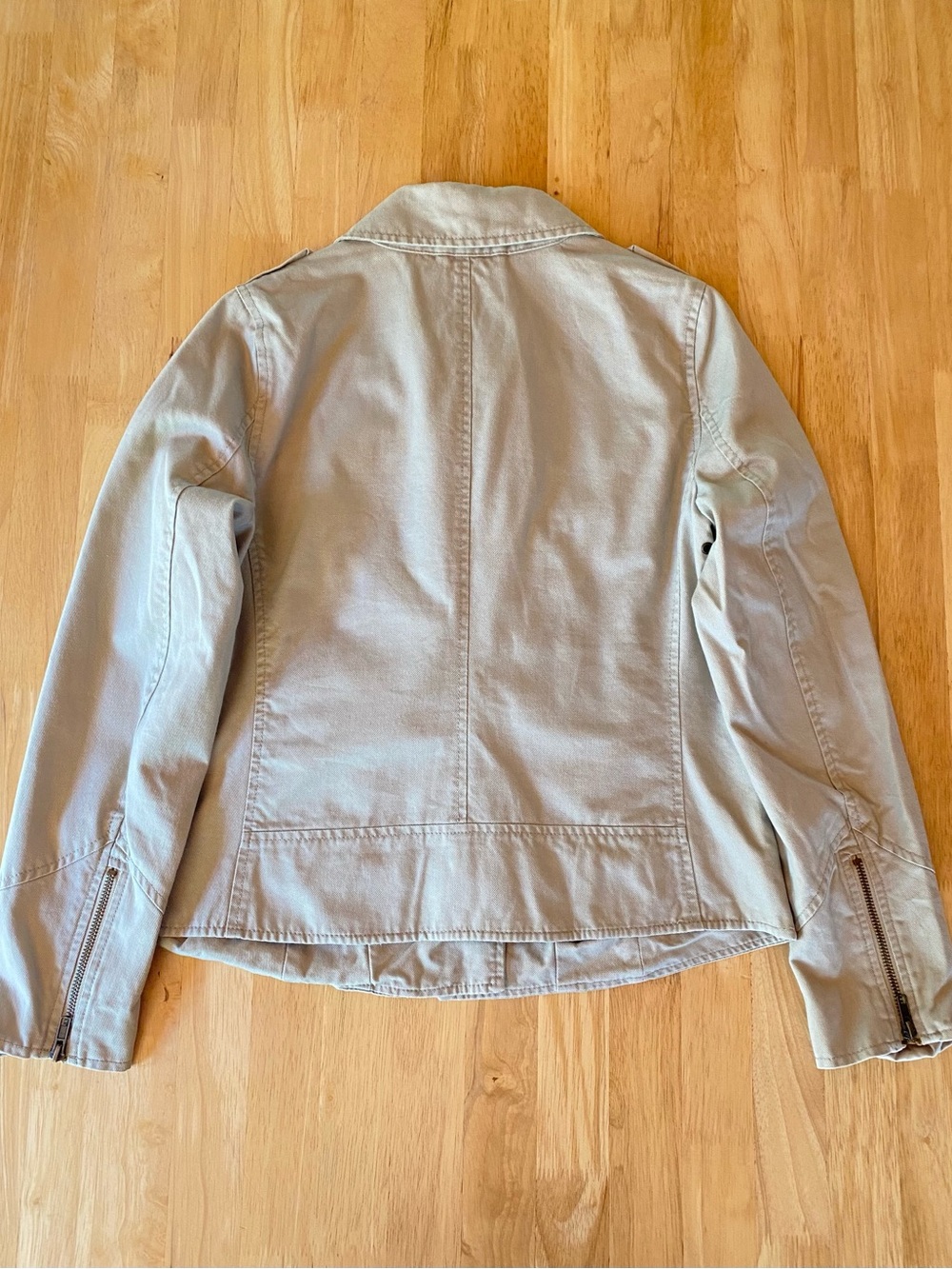 Boden Wren Cotton Canvas Moto Jacket Size 8/Medium - Picture 2 of 7